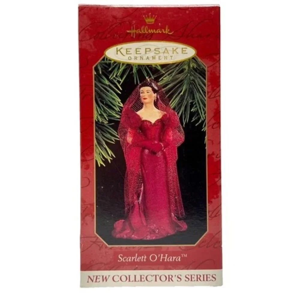 Vintage Christmas Ornament Scarlet‎ O'Hara Hallmark Keepsake 1997 Gone With Wind